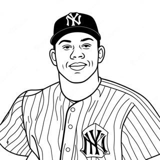 Aaron Judge Coloring Page 41642-33411