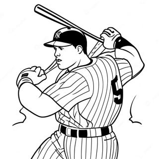 Aaron Judge Hitting A Home Run Coloring Page 41643-33413