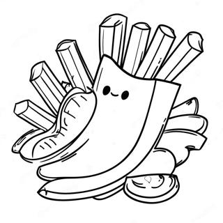 French Fry Coloring Pages