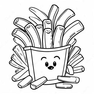 French Fry Coloring Page 41662-33436