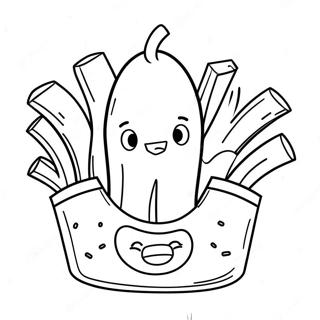 French Fry Coloring Pages