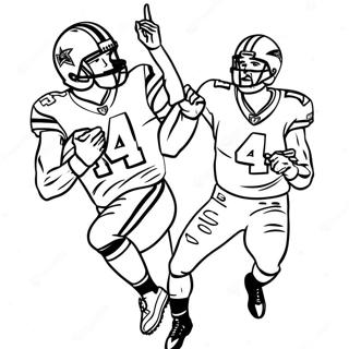 Dak Prescott Coloring Pages