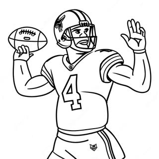 Dak Prescott Action Pose Coloring Page 41672-33431