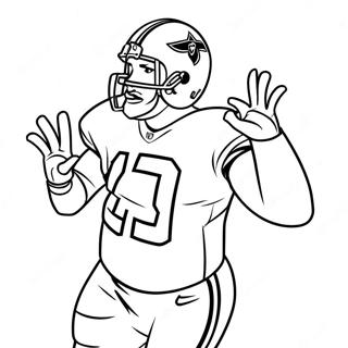 Dak Prescott Action Pose Coloring Page 41672-33432