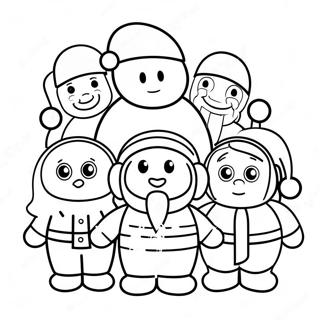 Among Us Christmas Crew Coloring Page 41682-33442