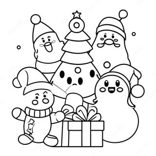 Among Us Christmas Crew Coloring Page 41682-33444