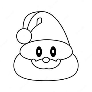 Among Us Santa Hat Character Coloring Page 41683-33445