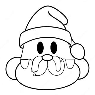 Among Us Santa Hat Character Coloring Page 41683-33448