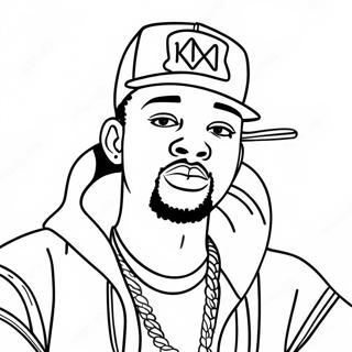 Rapper Coloring Page 4171-3498