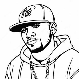 Rapper Coloring Page 4171-3499