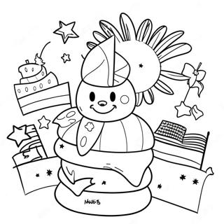 Disney 4th Of July Celebration Coloring Page 41752-33498