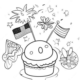 Disney 4th Of July Celebration Coloring Page 41752-33499