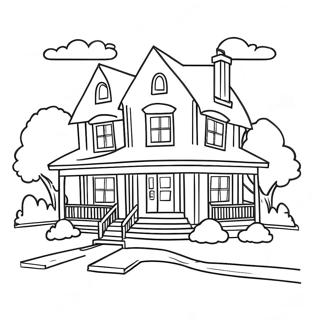 Dream House Coloring Pages