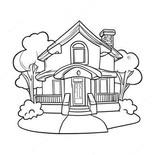 Dream House Coloring Page 41762-33506