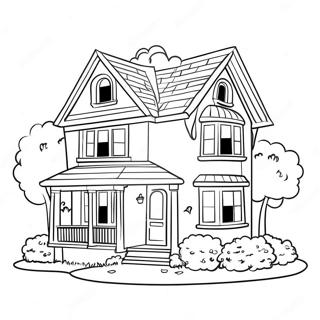 Dream House Coloring Page 41762-33507