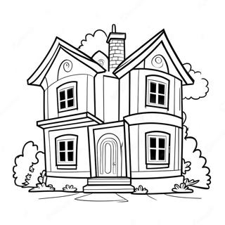 Dream House Coloring Page 41762-33508