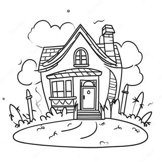 Cozy Dream House Coloring Page 41763-33513