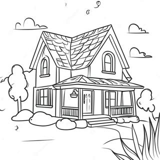 Cozy Dream House Coloring Page 41763-33514