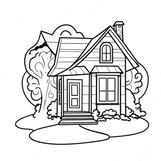 Cozy Dream House Coloring Page 41763-33515