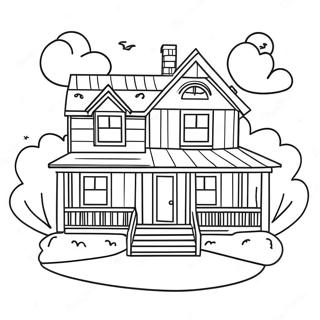 Cozy Dream House Coloring Page 41763-33516