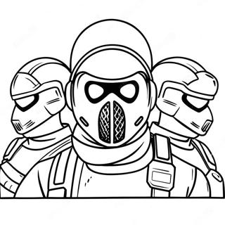 Rainbow Six Siege Logo Coloring Page 41802-33536