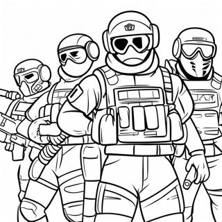 Rainbow Six Siege Operators Coloring Page 41803-33537