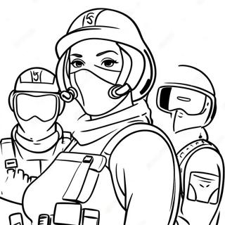 Rainbow Six Siege Operators Coloring Page 41803-33538