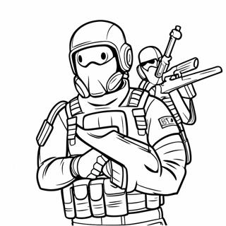 Rainbow Six Siege Operators Coloring Page 41803-33539