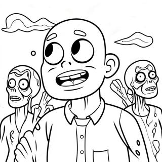 Among Us Zombie Coloring Page 41812-33546