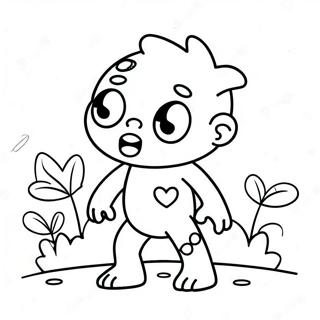 Cute Among Us Zombie Character Coloring Page 41813-33551