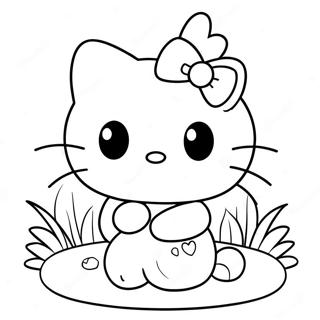 Hello Kitty Easter Coloring Page 41822-33556