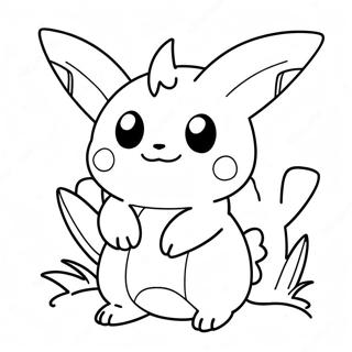 Charming Sprigatito Pokemon Coloring Page 4182-3514