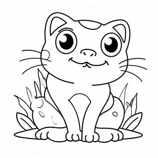 Cute Cat Toad Coloring Page 41832-33562