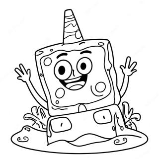 Spongebob Birthday Coloring Pages