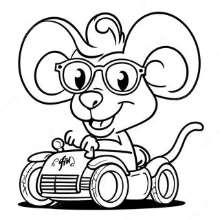 Cool Rat Fink With Sunglasses Coloring Page 41903-33615