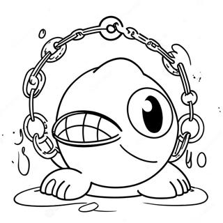 Chain Chomp Coloring Pages