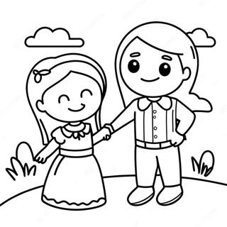 Engagement Coloring Pages