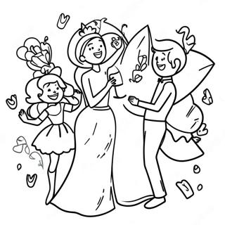 Engagement Coloring Pages