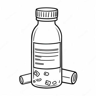 Colorful Prescription Bottle Coloring Page 4192-3518