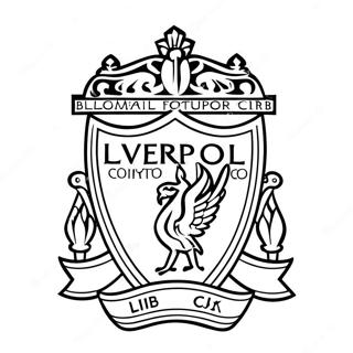 Liverpool Football Club Crest Coloring Page 41933-33642