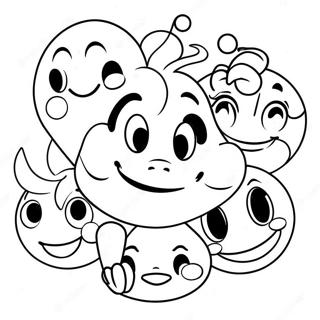 Happy Disney Emoji Coloring Page 41943-33652