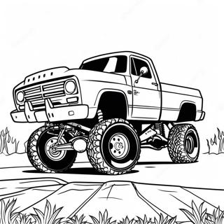 Lifted Dodge Truck Coloring Page 41952-33658