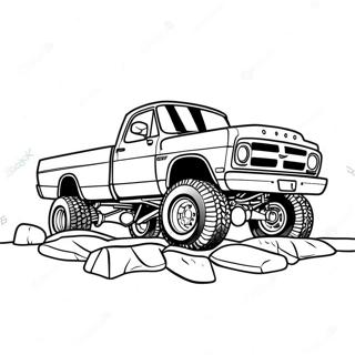 Lifted Dodge Truck Coloring Page 41952-33660