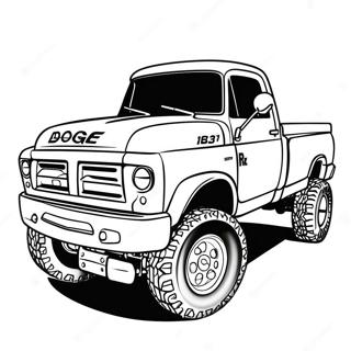 Lifted Truck Dodge Truck Coloring Pages