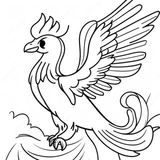 Mythical Phoenix Coloring Page 41962-33675