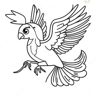 Majestic Phoenix In Flight Coloring Page 41963-33662