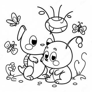 Cute Bugsnax Characters Coloring Page 41973-33670