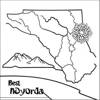 Nevada State Outline Coloring Page 41982-33680