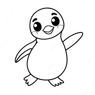 Happy Feet Penguin Dancing Coloring Page 41992-33688