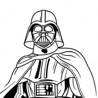 Darth Vader In Battle Coloring Page 42003-33695